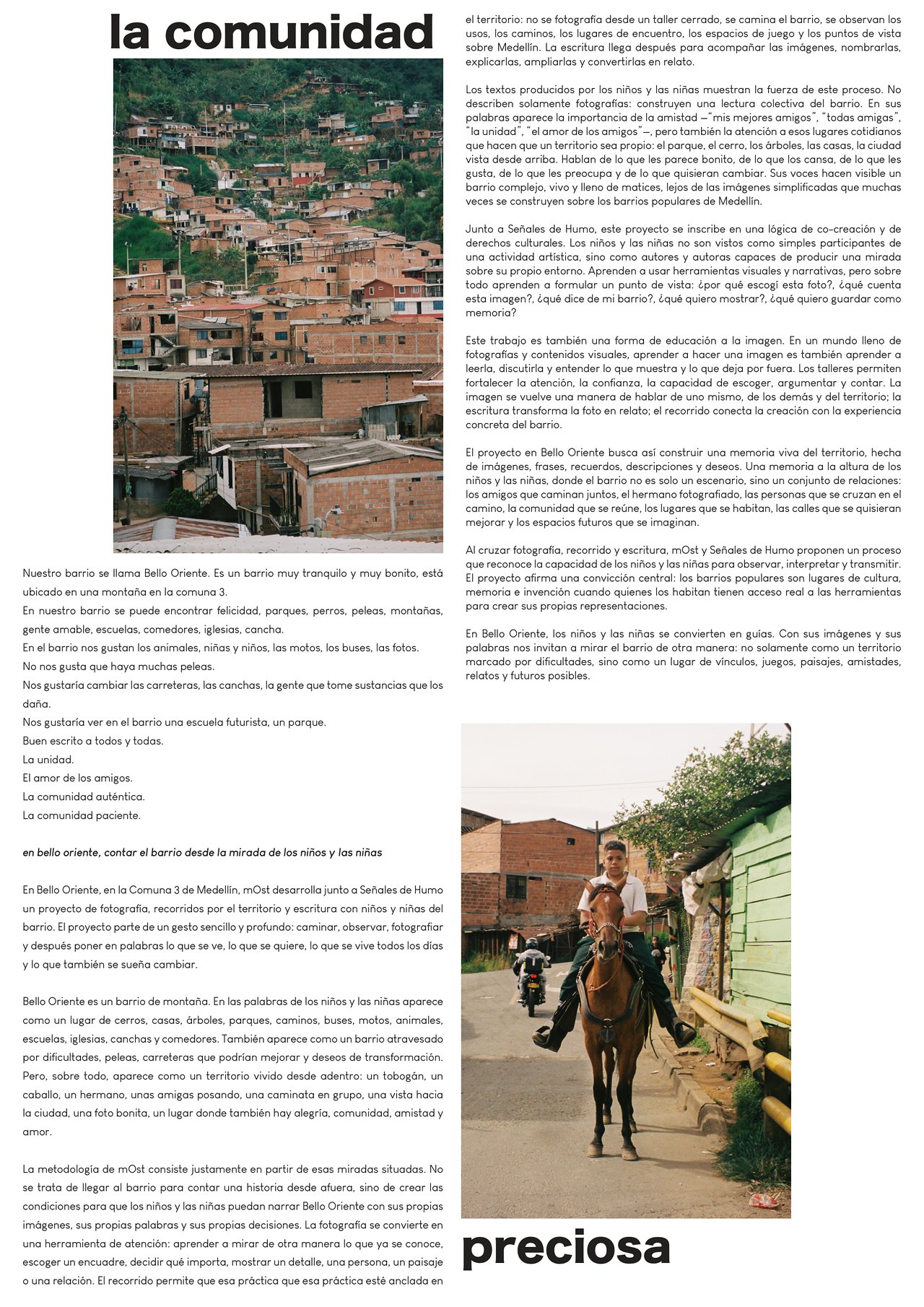 livret la comunidad preciosa