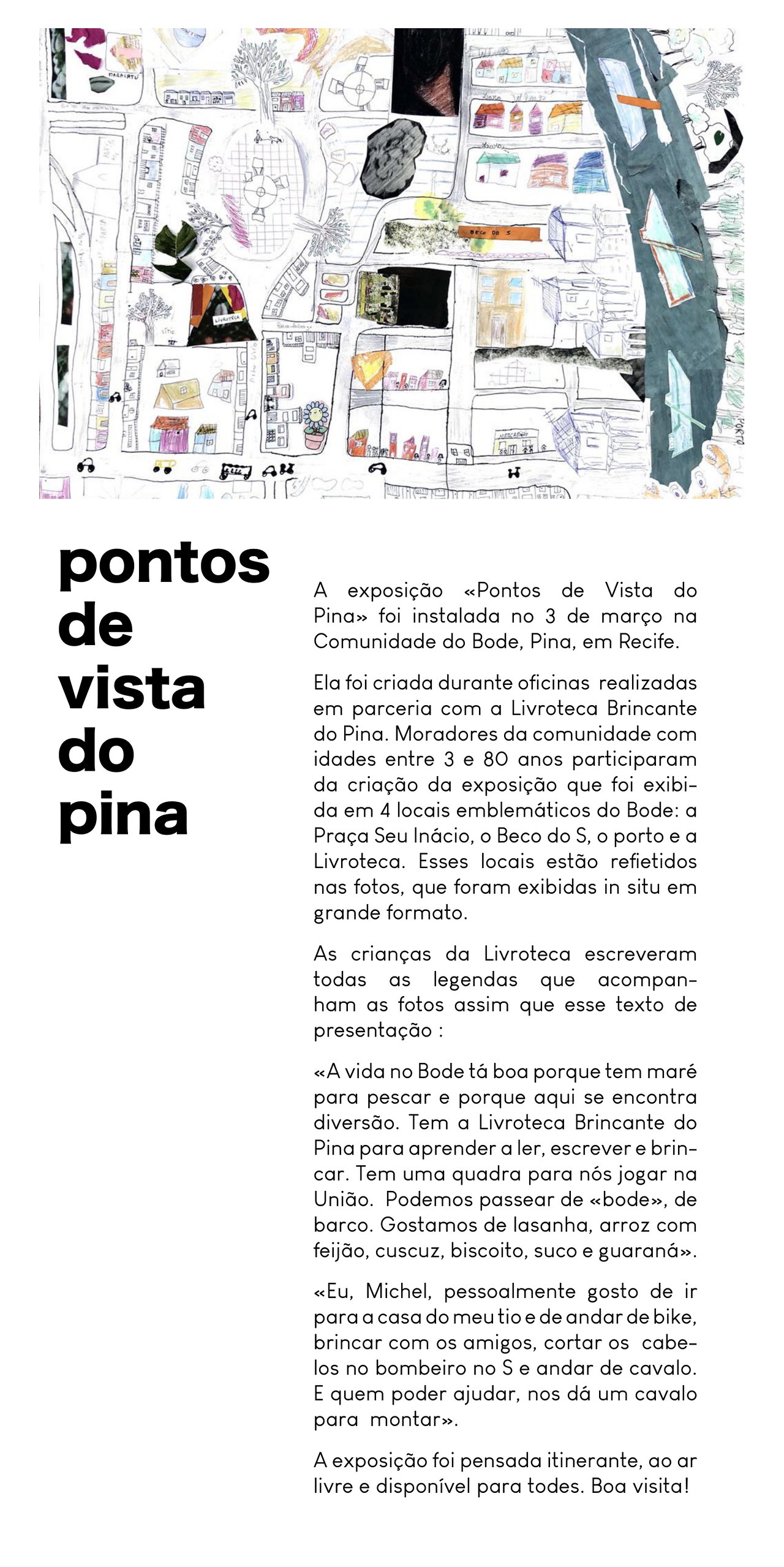 livret pontos de vista do pina