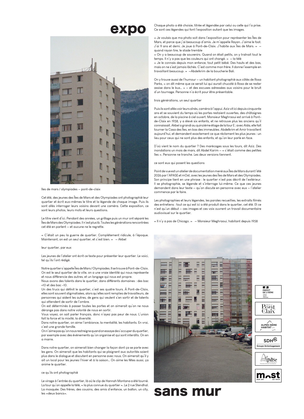 livret sans mur