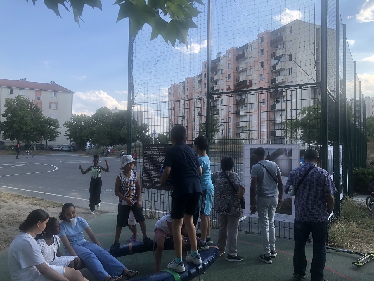 « le petit nanterre avant/maintenant », Petit Nanterre, Nanterre, 29 juillet 2022